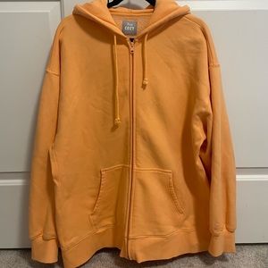 Aritzia Tna Cozy Fleece Boyfriend Zip Hoodie